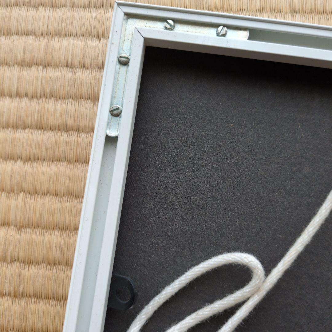 井上公三額縁付き金色の葉