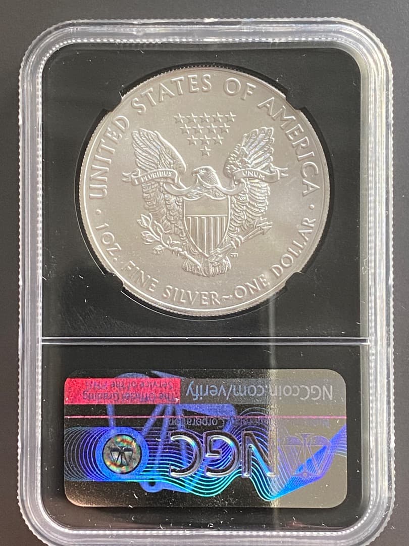 2020年 NGC MS69 イーグル銀貨1オンス イーグル ラベル