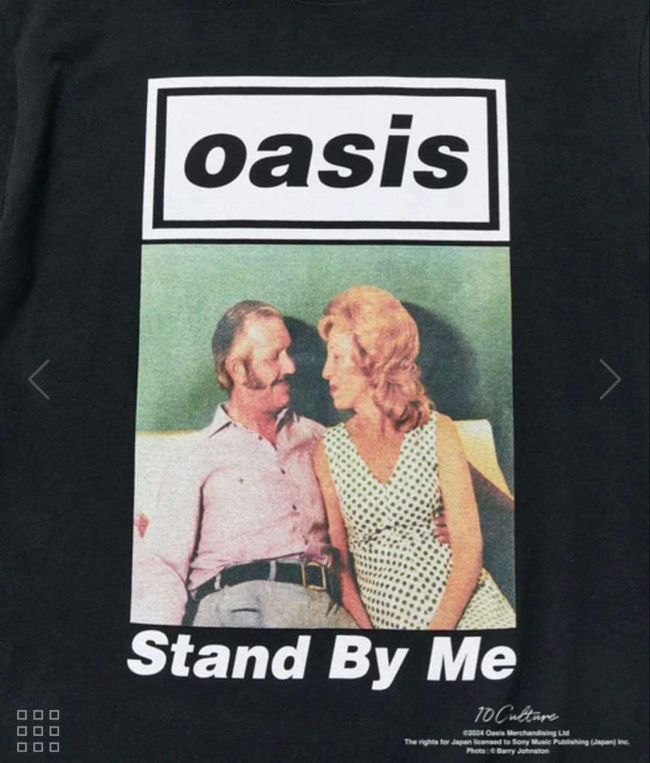 Oasis Stand By Me Tシャツ L 黒 Adam et Rope