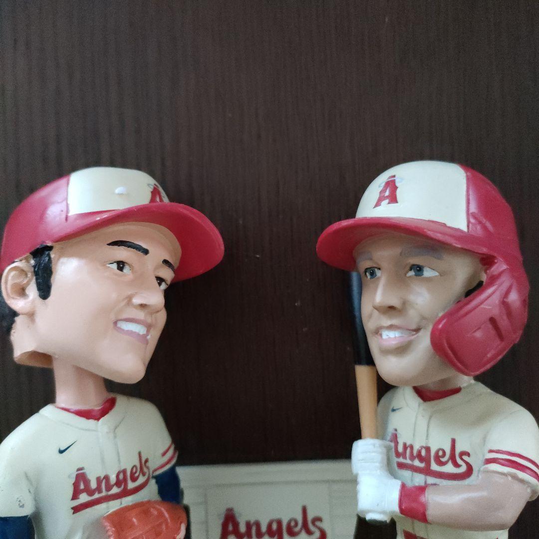 球場限定】 7月1日先着限定配布 大谷翔平&マイク・トラウトダブル ボブルヘッド