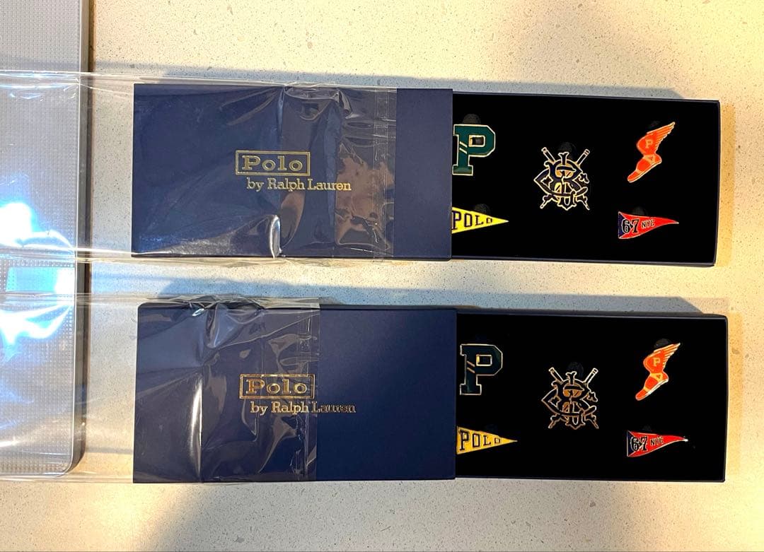 POLO RALPH LAUREN ノベルティ ピンバッジセット2個まとめ出品