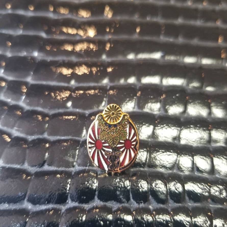 昔の軍人バッジのミニチュア版バッジ？　右翼バッジ？