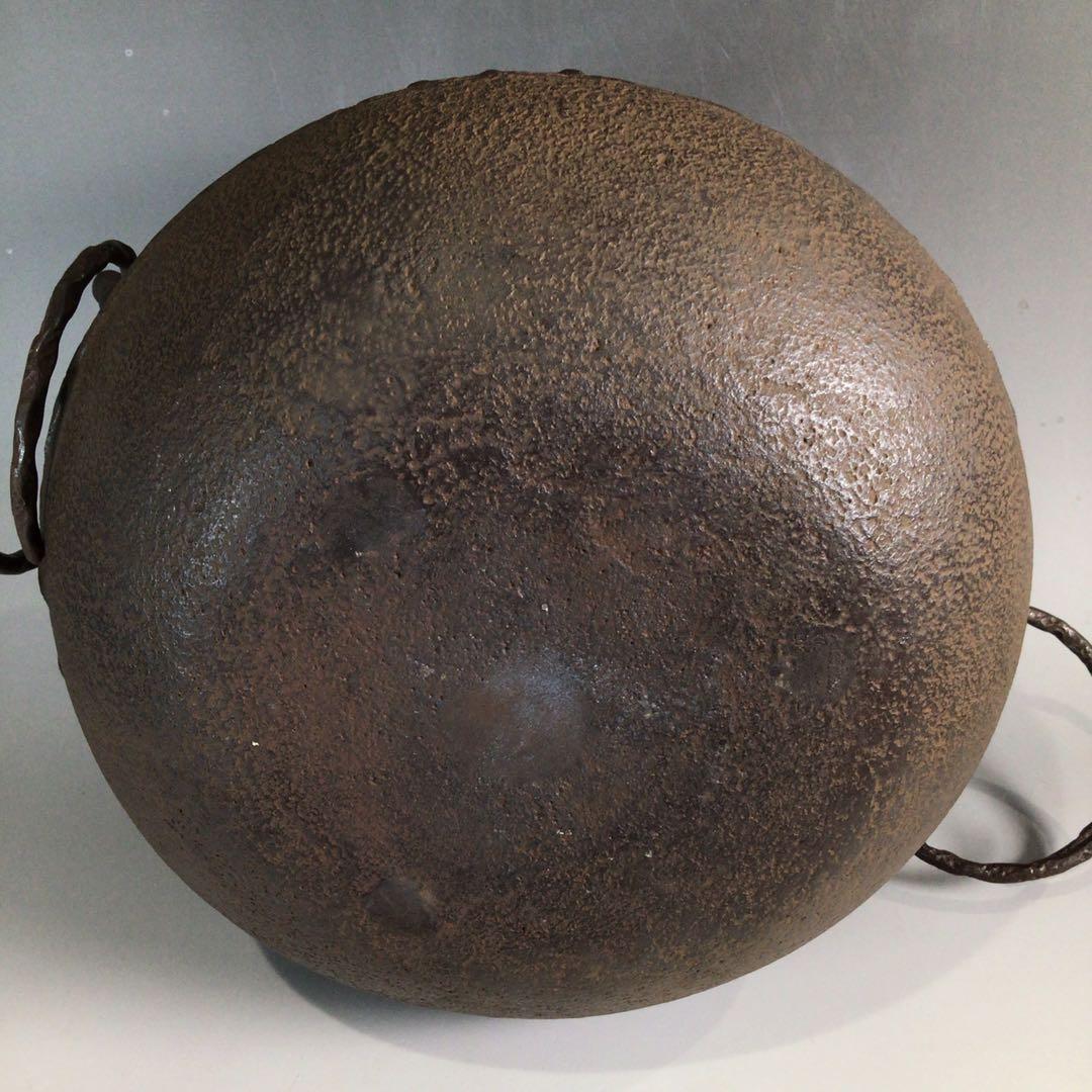 Ｐ１４２　茶釜　『十二代　和田美之助造』『万代屋釜』　共箱　茶道具