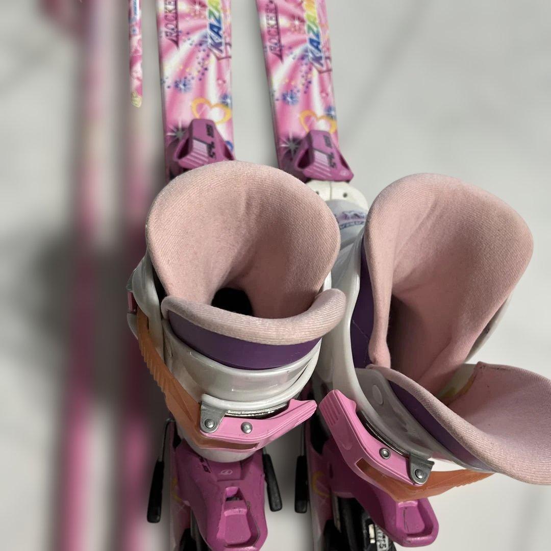 KAZAMA スキー板96 ブーツ18 ストックセット 子供