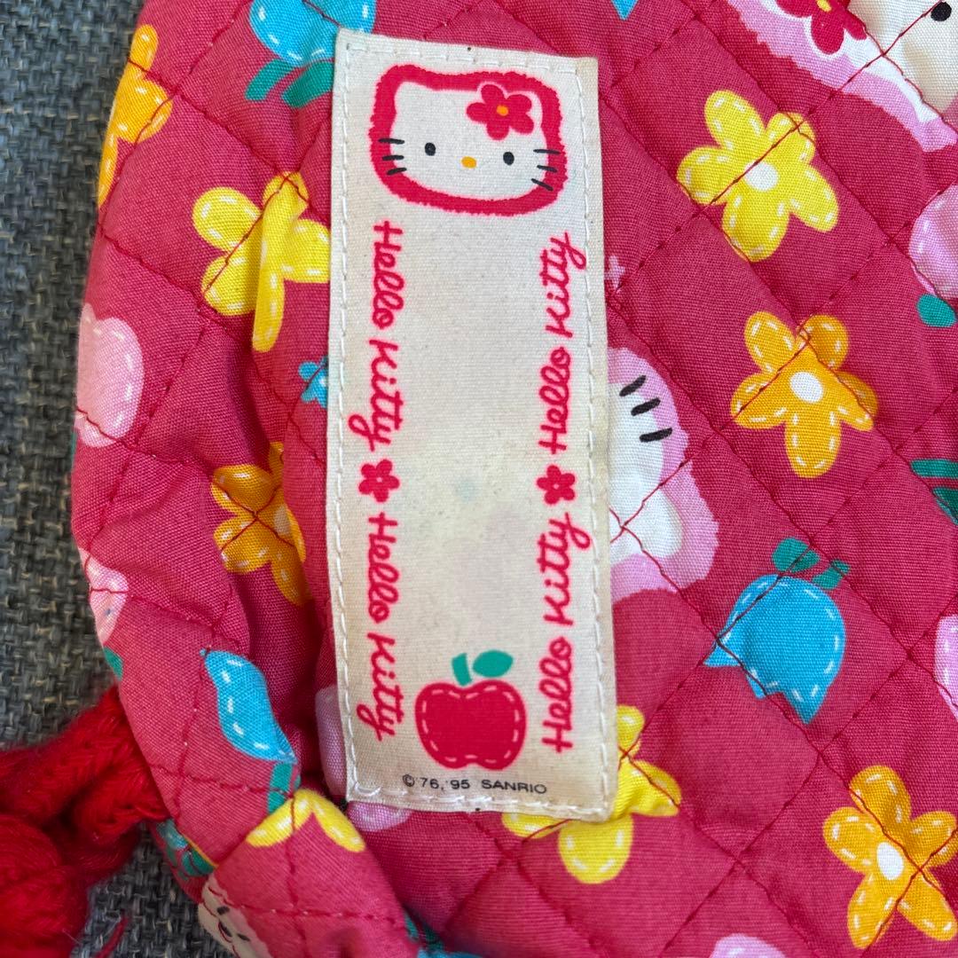キティ　キルト　ナップザック　リュック　平成レトロ　当時物　レア