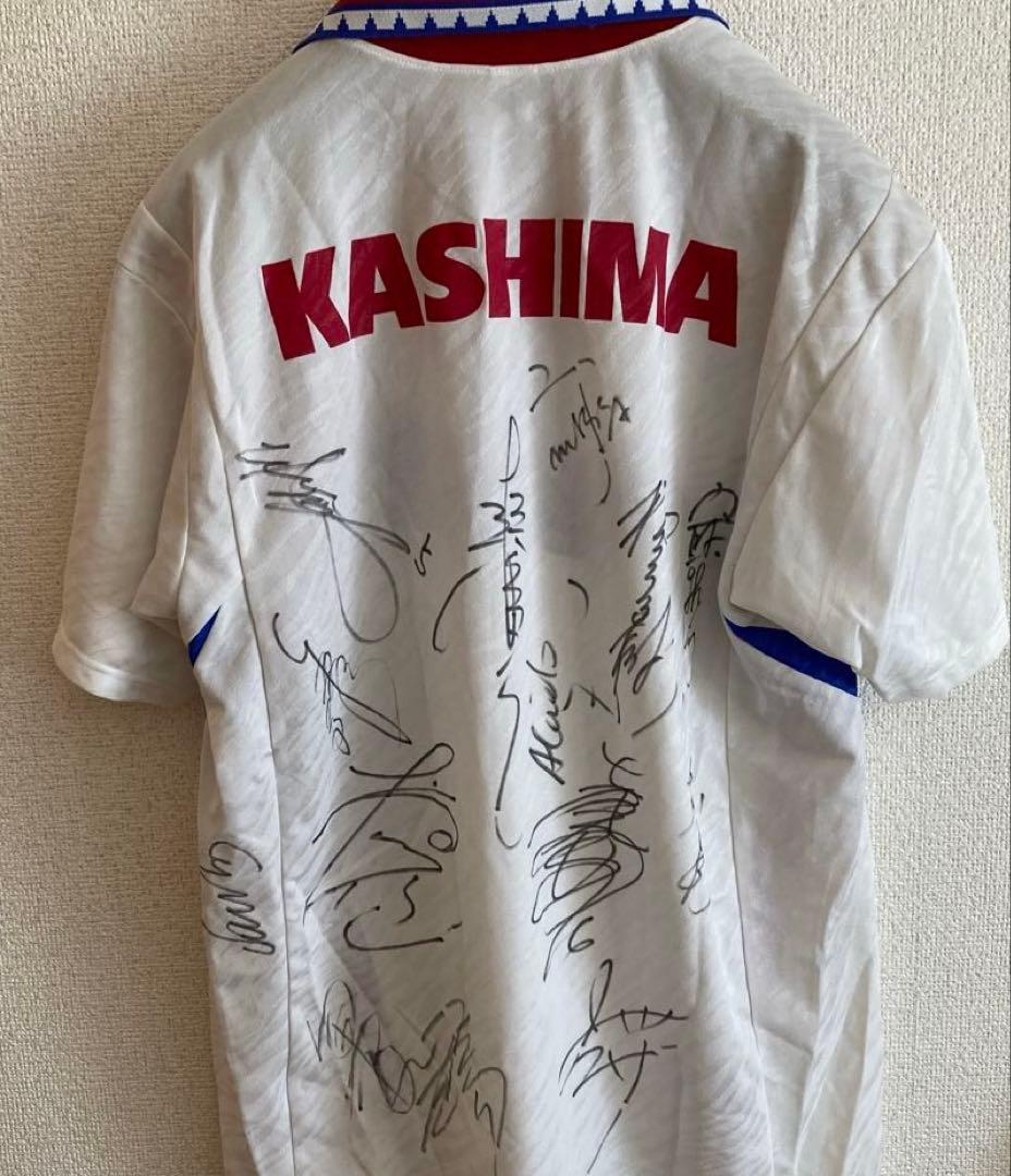【貴重サイン多数】鹿島アントラーズ Jリーグ創設期　ユニフォーム　ビンテージ