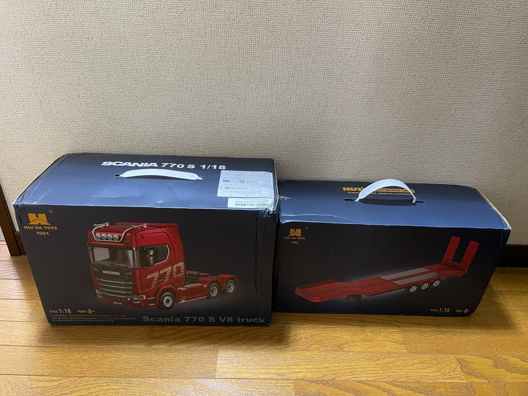 1/18 HUINA 770S スカニアRC トレーラーセット