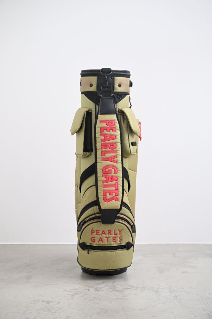 ‼️廃盤‼️パーリーゲイツ キャディバッグ ナイロン カーキ ‼️ヴィンテージ‼️
