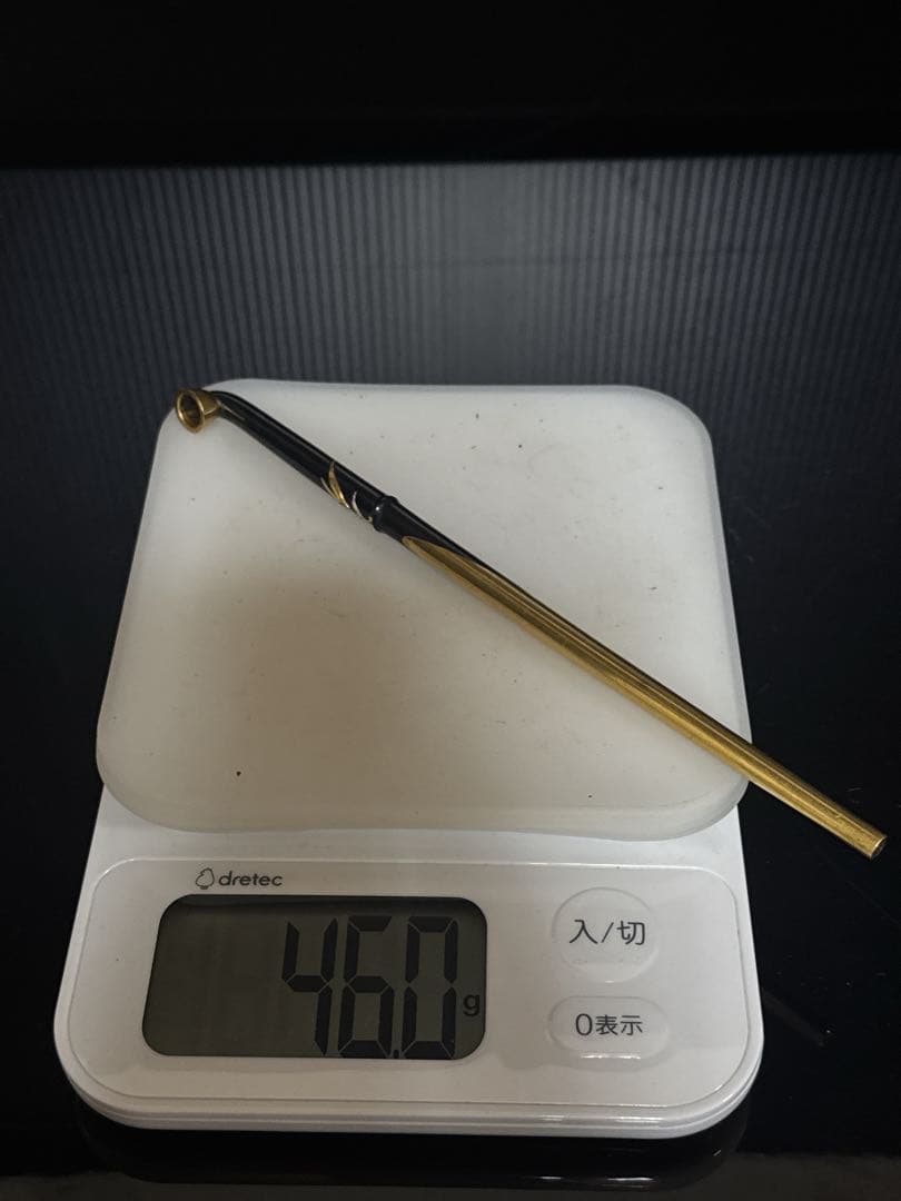 極上 江戸末期〜明治期 村田 純金 刻印 細密彫金 純金 煙管 莨入 K24