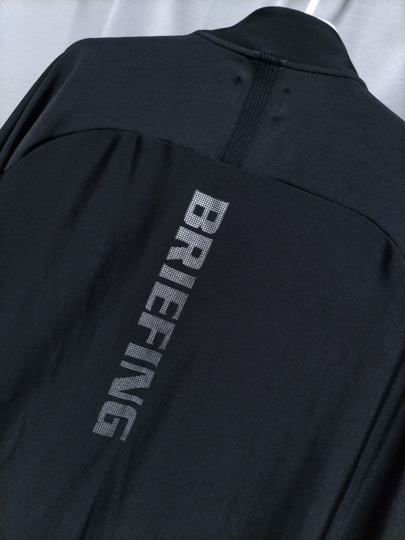 ブリーフィングゴルフ　ハーフジップ　カットソー　ストレッチ　黒　22年モデル