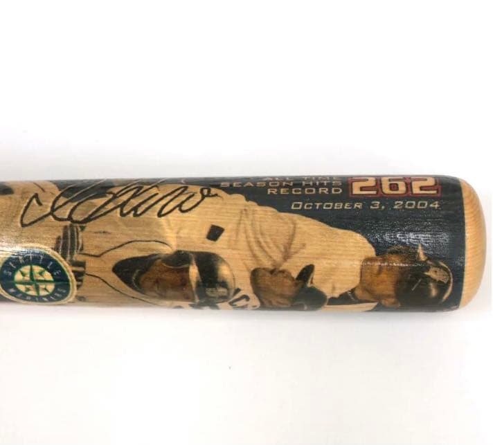 MLB マリナーズ イチロー 2004 シーズン最多安打 記念 バット レア