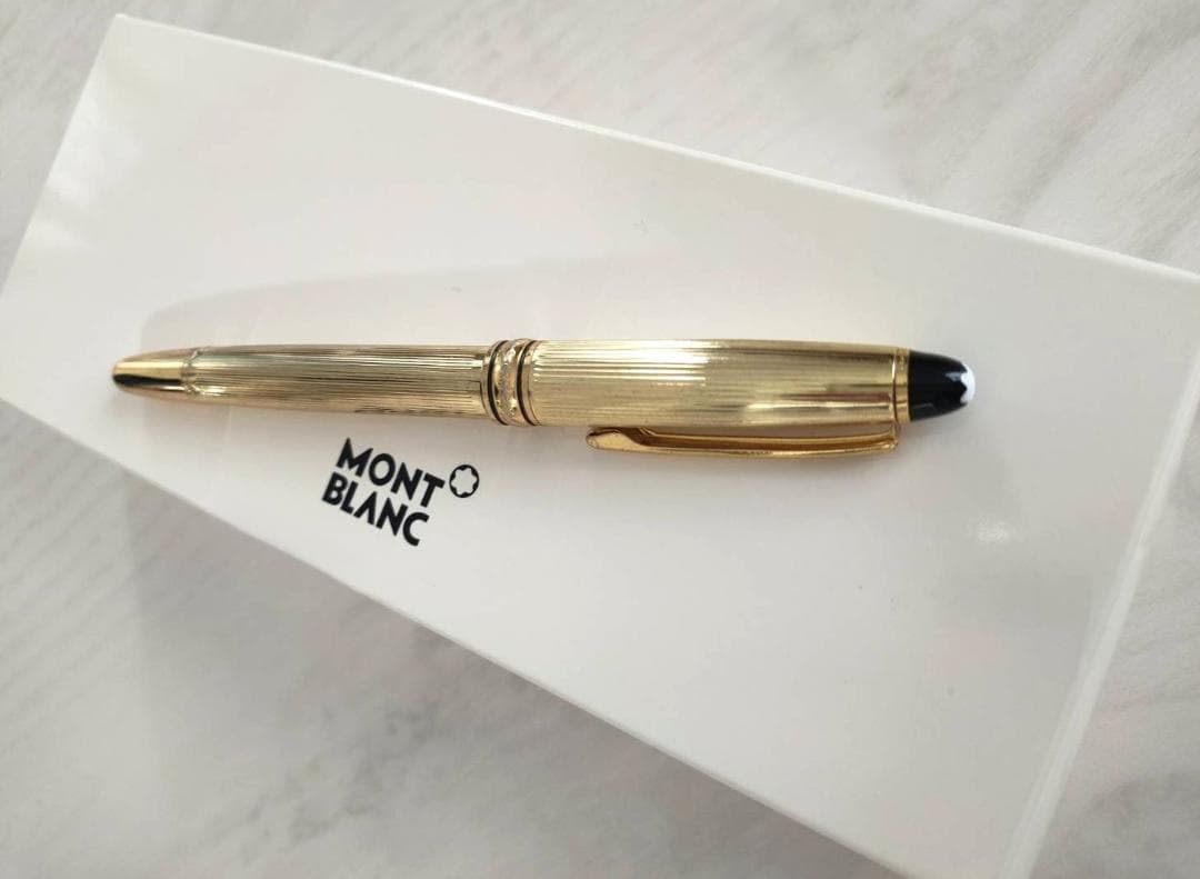 モンブラン マイスターシュテュック ソリテール ゴールドプレート ボールペン