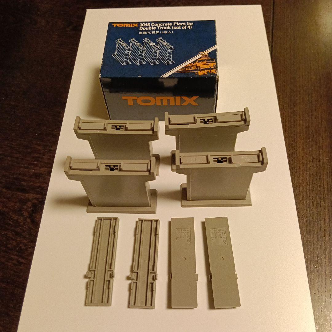TOMIX 複線高架線路／複線高架橋脚・レンガ橋脚／複線架線柱・鉄骨型まとめ売り