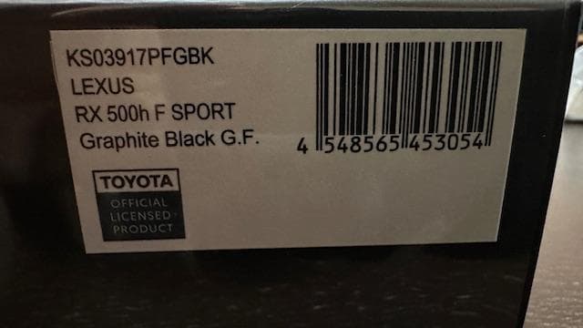 TAKUYA 京商 LEXUS RX 500h F SPORT ミニカー