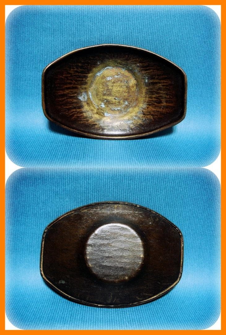 551『唐銅 茶托 5枚』　/骨董品 古美術 アンティーク 古玩