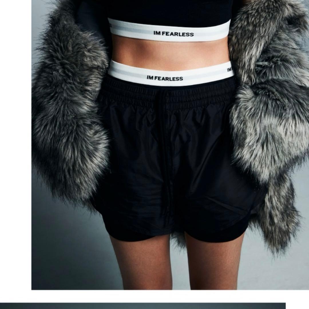 LE SSERAFIM ダブルレイヤーショーツ (黒) Mサイズ