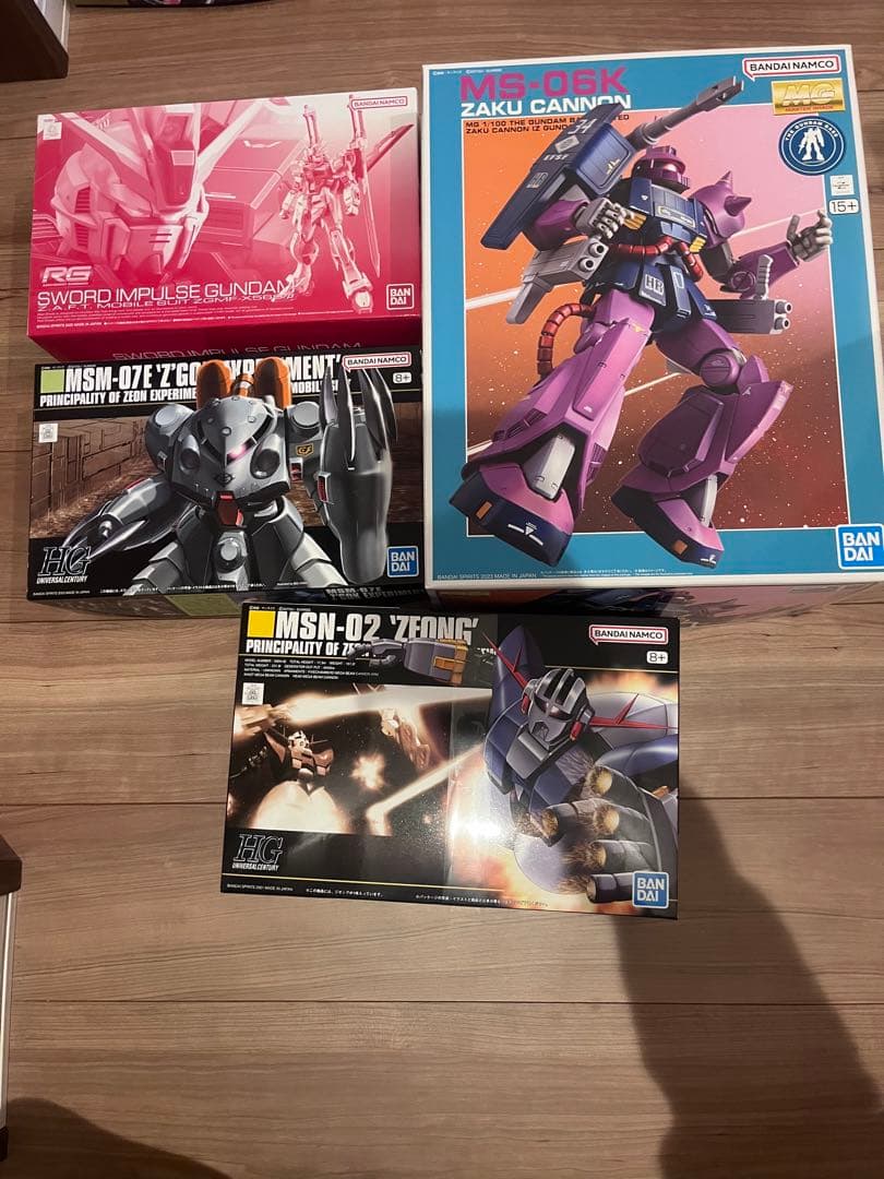 ガンプラまとめ売りRGソードインパルスザクキャノンジオングズゴックE HG MG