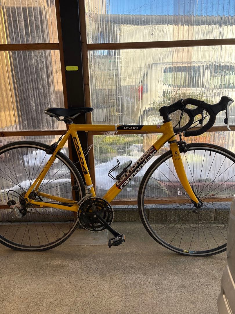 Cannondale R500 ロードバイク イエロー　caad4 アルミ