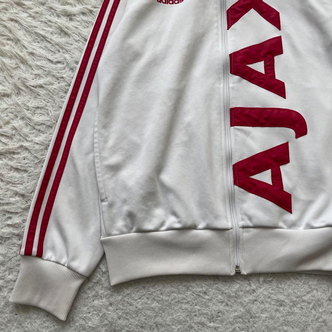 adidas 刺繍　AJAX アヤックス　ハイネック　トラック　ジャケット