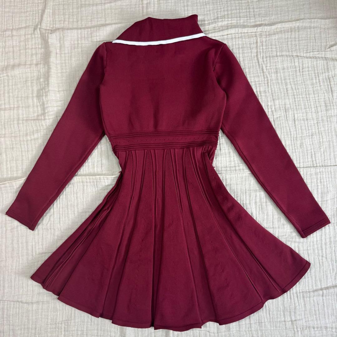 極美品　ACESANDRARE エースアンドレア　プリーツスカート ワンピース