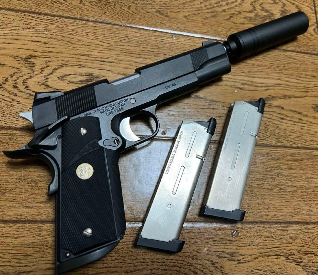 東京マルイ　MEU ピストル　スパイ風　外装カスタム　ガスブローバック ガスガン