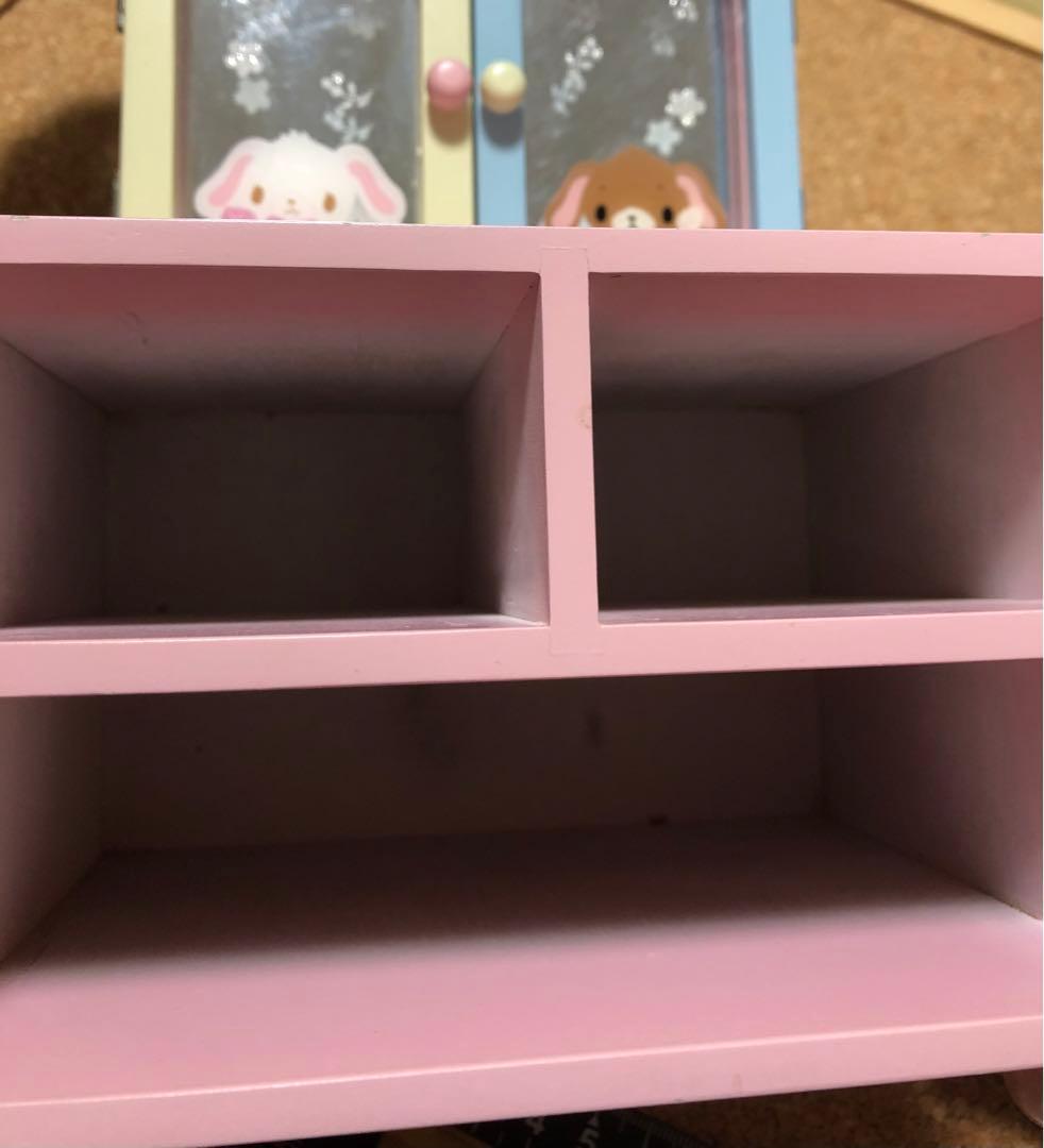 サンリオ Sugarbunnies 木製収納ボックス付ミニドレッサー