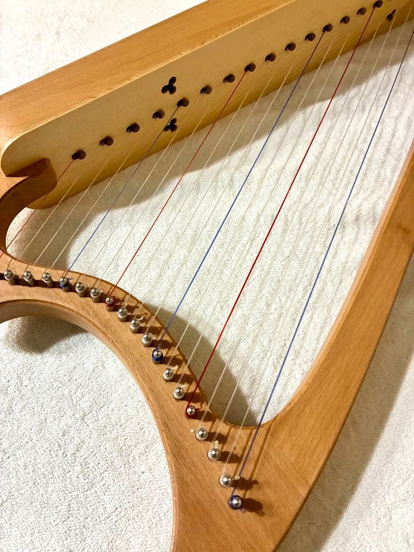 【値下げ】美品 ゴシックハープ 19弦_送料込み