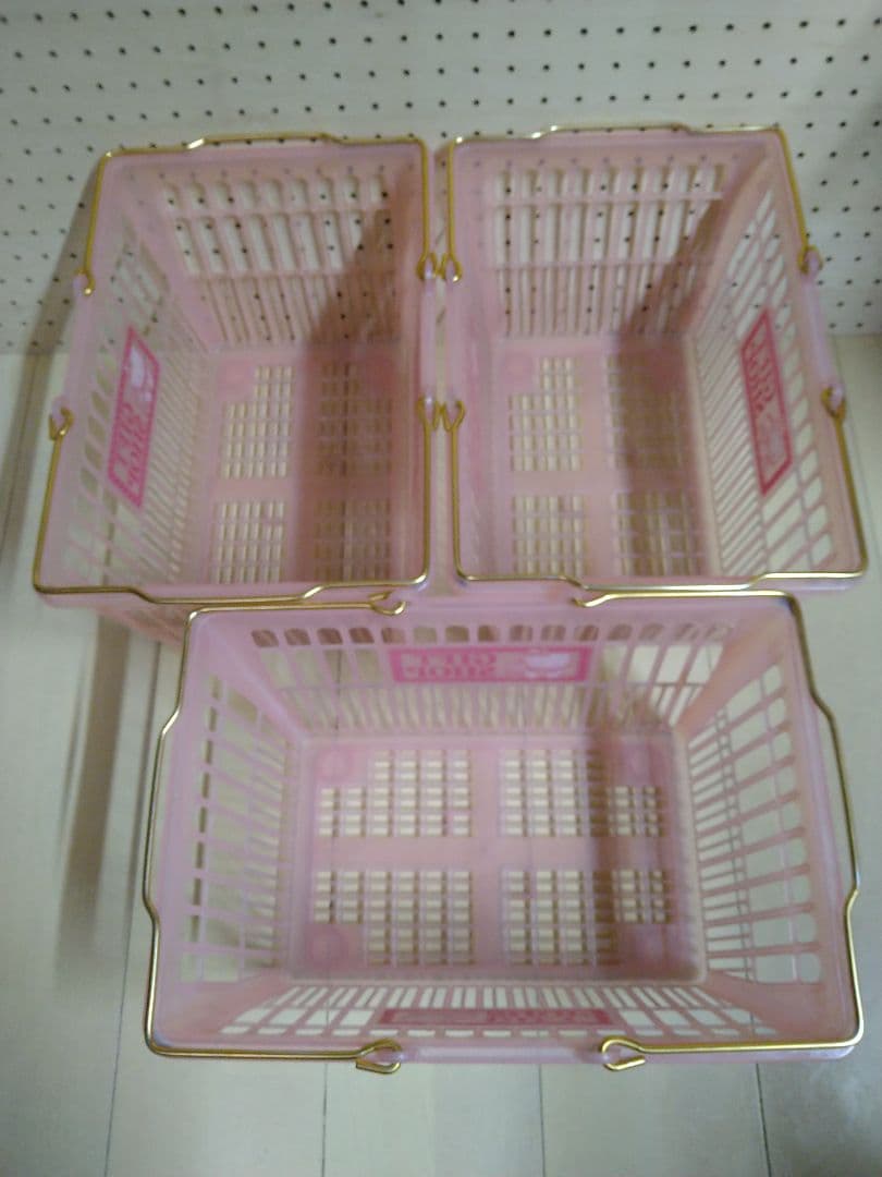 キティちゃん お買い物かご3個セット レア