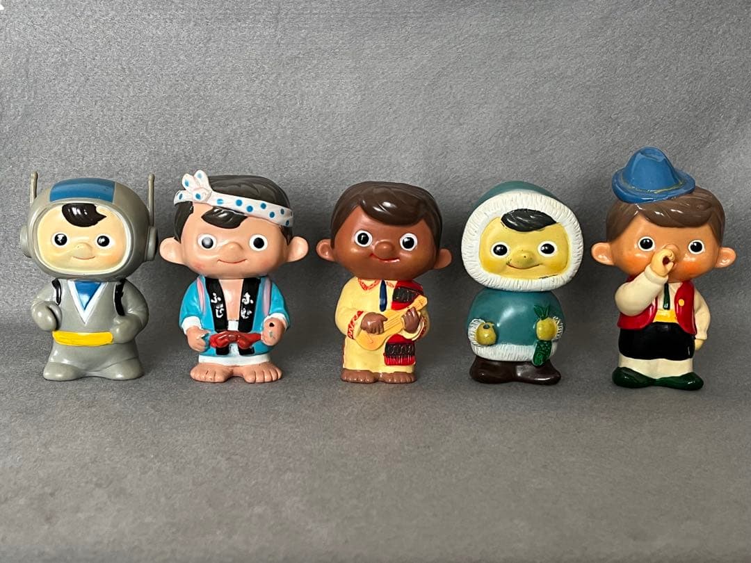 富士銀行　ぼくちゃん　ソフビ　貯金箱　15個　昭和レトロ