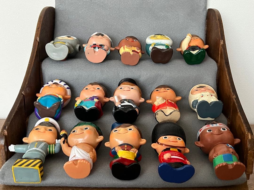 富士銀行　ぼくちゃん　ソフビ　貯金箱　15個　昭和レトロ