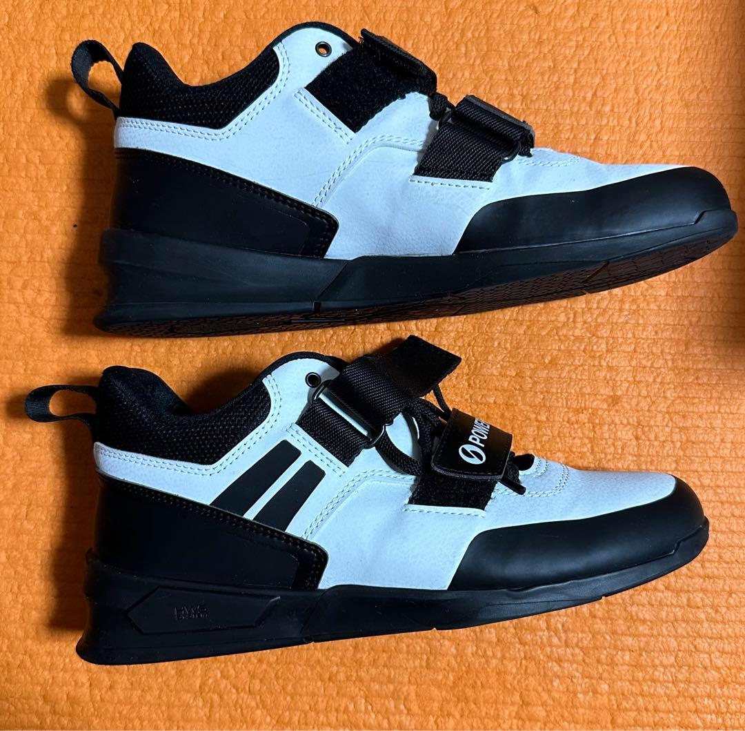 スクワットシューズ POWERLIFT PRO ホワイト/ブラック　27センチ