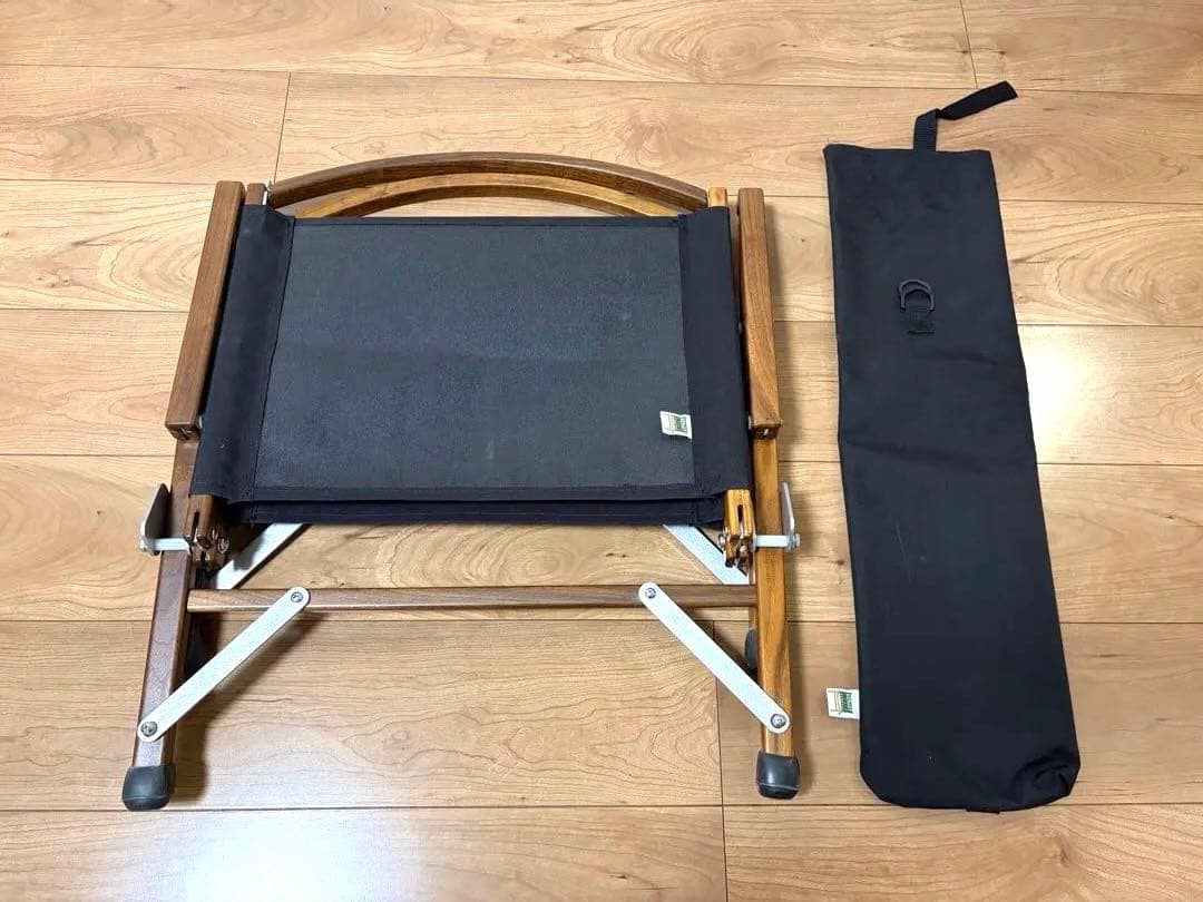 【美品】カーミットチェア ウォールナット 艶なしアメリカ製・純正シート収納袋付き