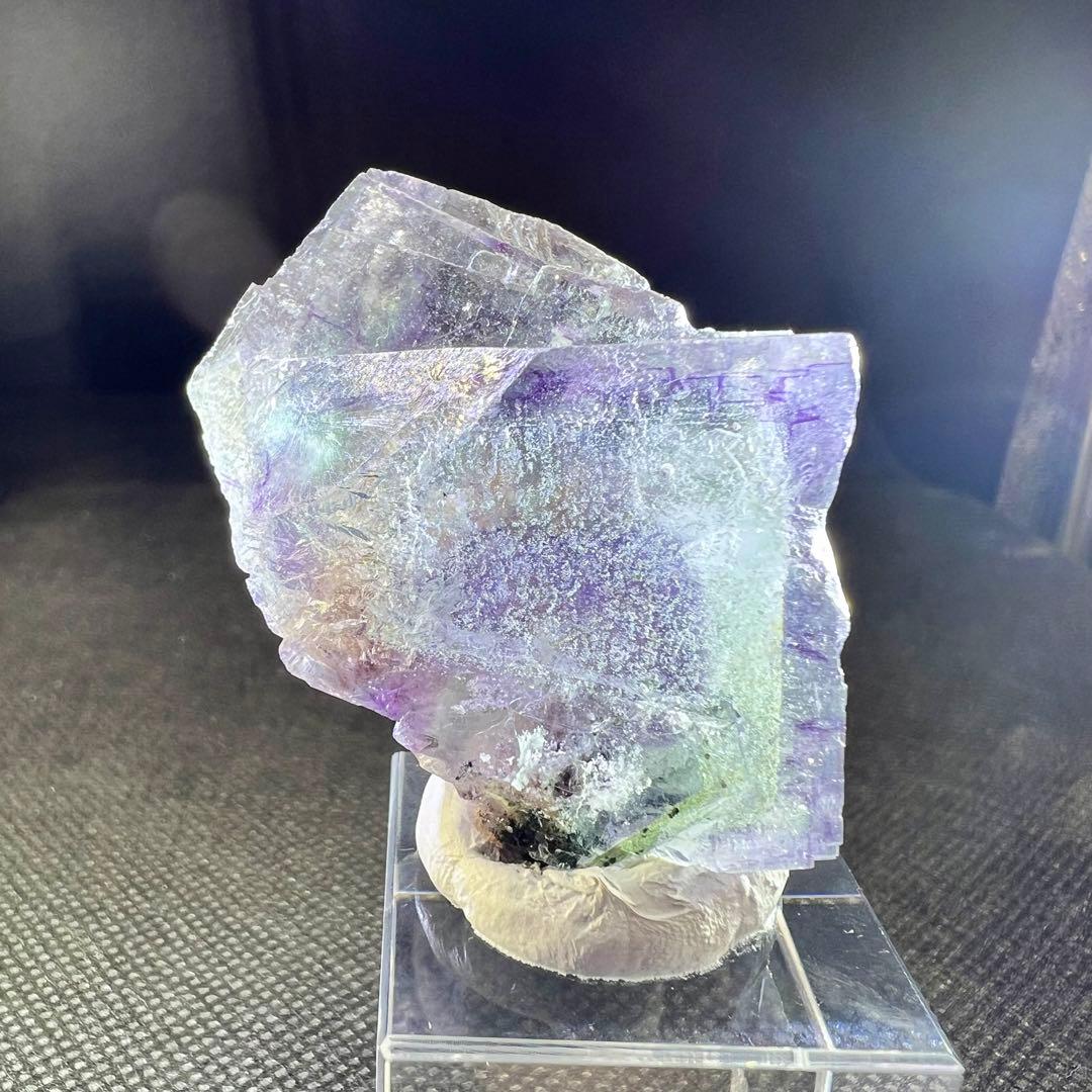 ヤオガンシャン産　スーパークリア　ブルーパープルファントム　フローライト