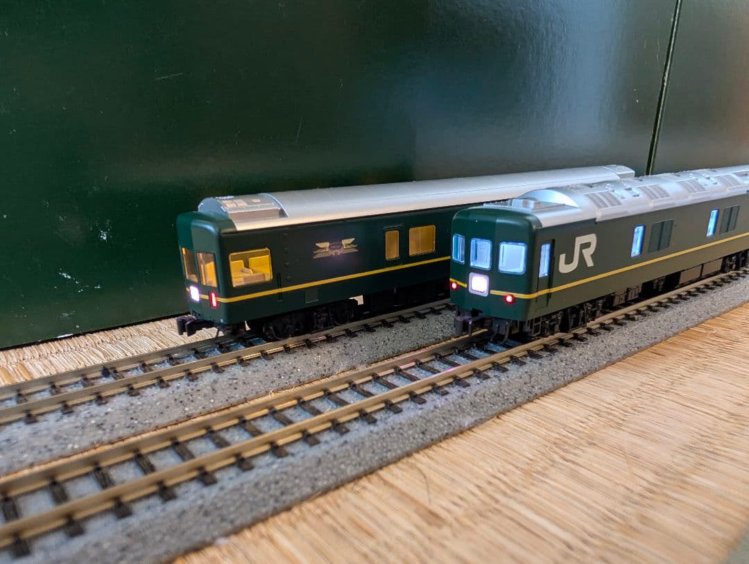 純正室内灯　24系トワイライトエクスプレス10両セット+EF81 トワイライト色