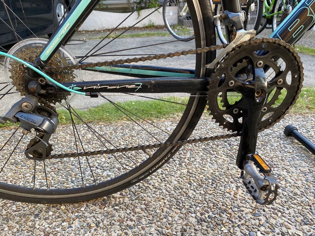 Bianchi ロードバイク ブラック/ターコイズ