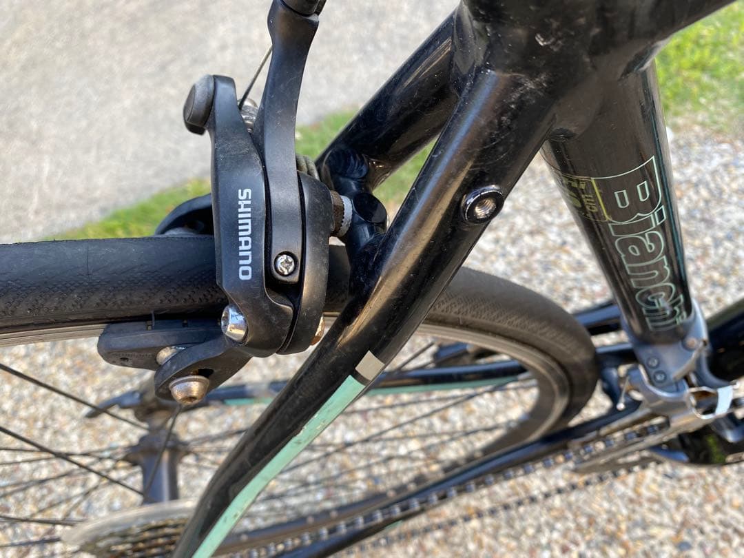 Bianchi ロードバイク ブラック/ターコイズ