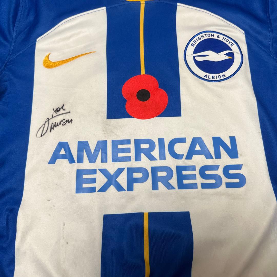 【激レア】【公式】ブライトン マクアリスター 実使用 直筆サイン入りユニフォーム