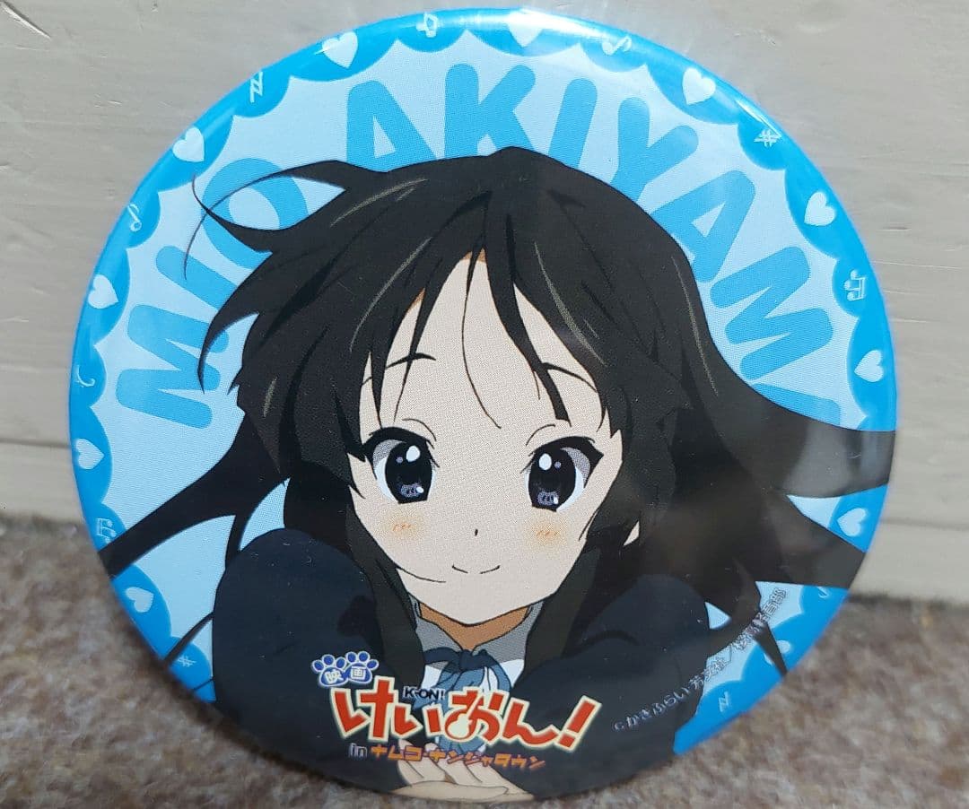 映画　けいおん 　ナムコナンジャタウン　秋山澪　缶バッジ