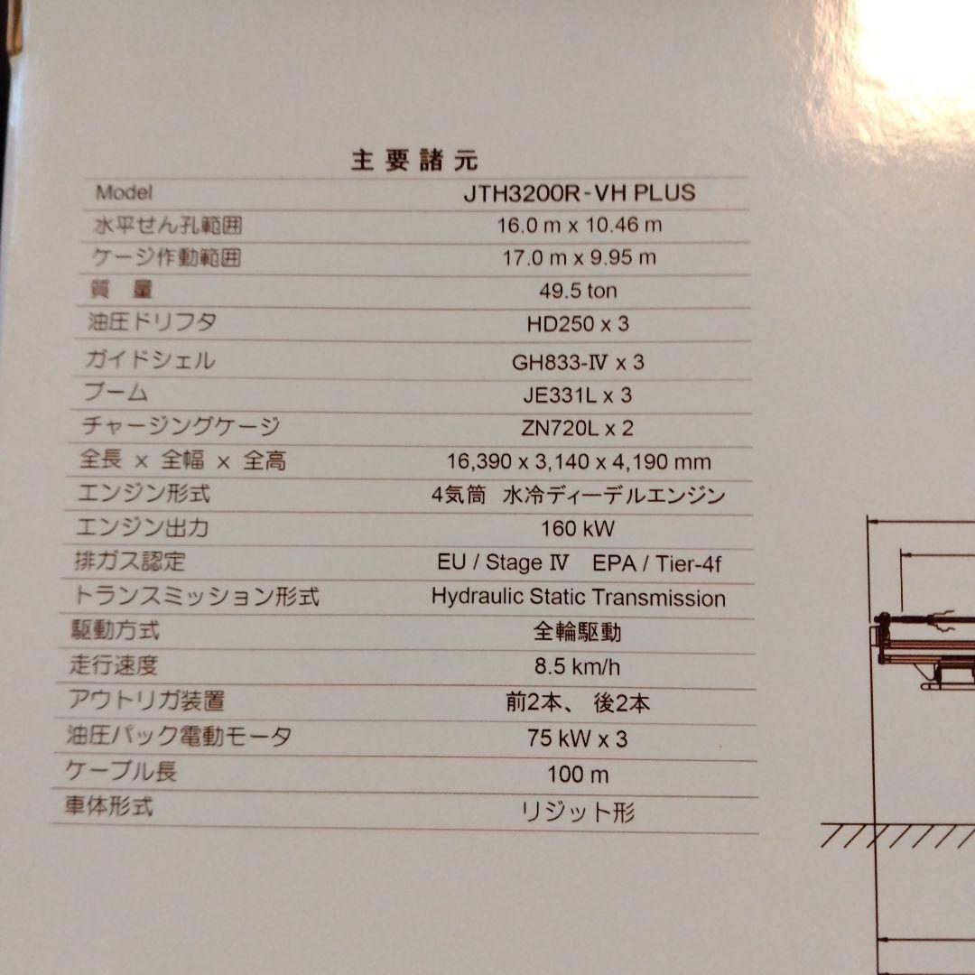 ドリルジャンボ JTH3200R-VH PLUSダイキャストモデル/逸品レアもの