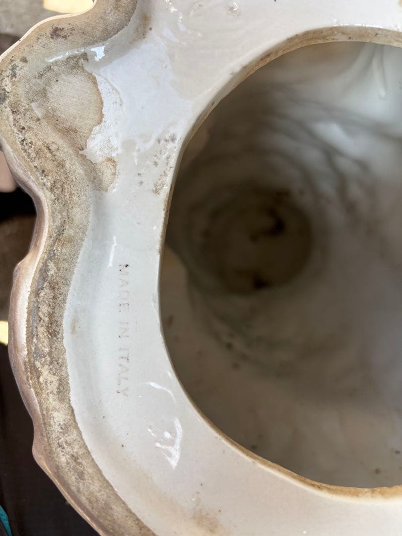 イタリア製　セラミック置物　猫