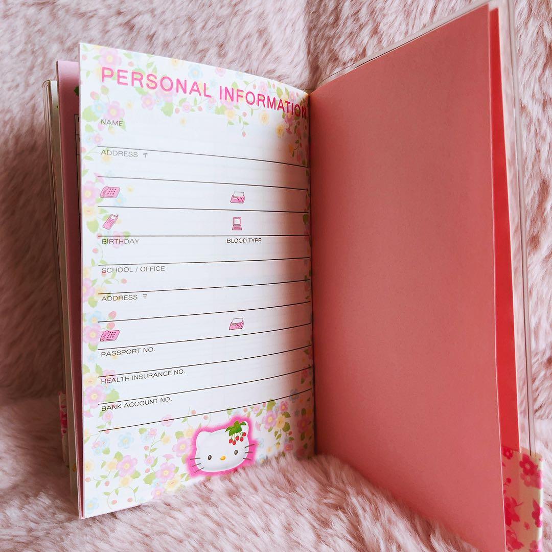 希少レア　ハローキティ　フリーダイアリー　フルーツ　ハナ　2001 サンリオ