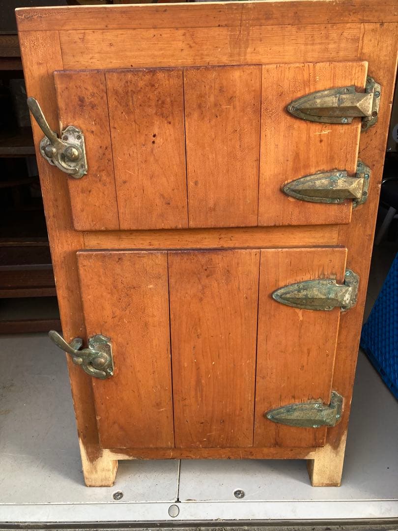 昭和レトロ　木製冷蔵庫　保冷庫