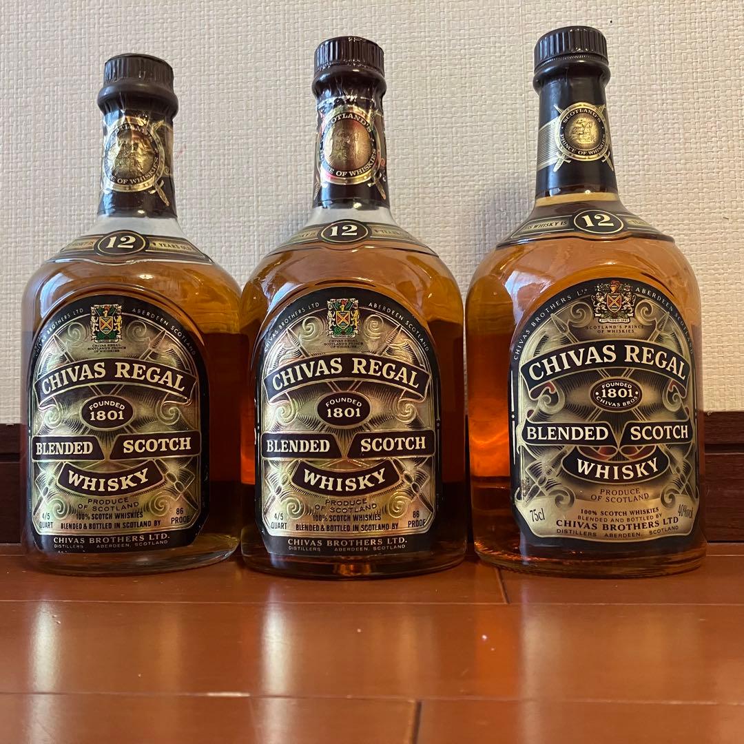 【古酒30年】CHIVAS REGAL 12年 3本セット