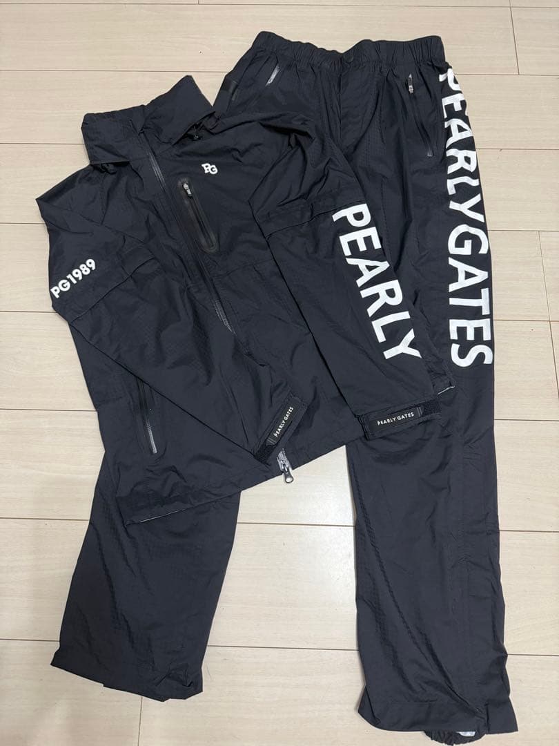 パーリーゲイツ◾️レインセットアップ◾️ブラック
