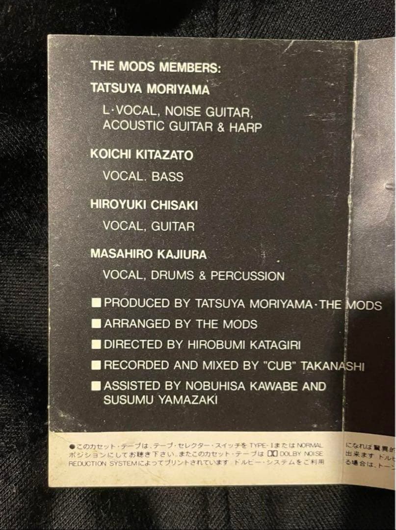 【THE MODS モッズ NEWS BEAT カセットテープ】