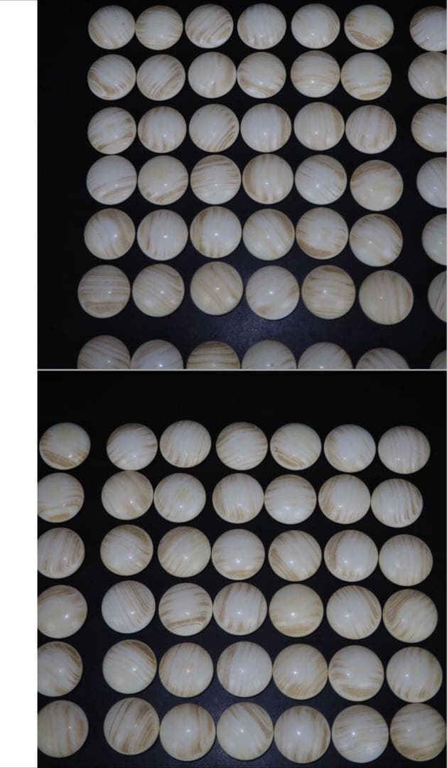 送料無料　日向特産　日向スワブデ蛤碁石33号・碁笥セット　旧家蔵出