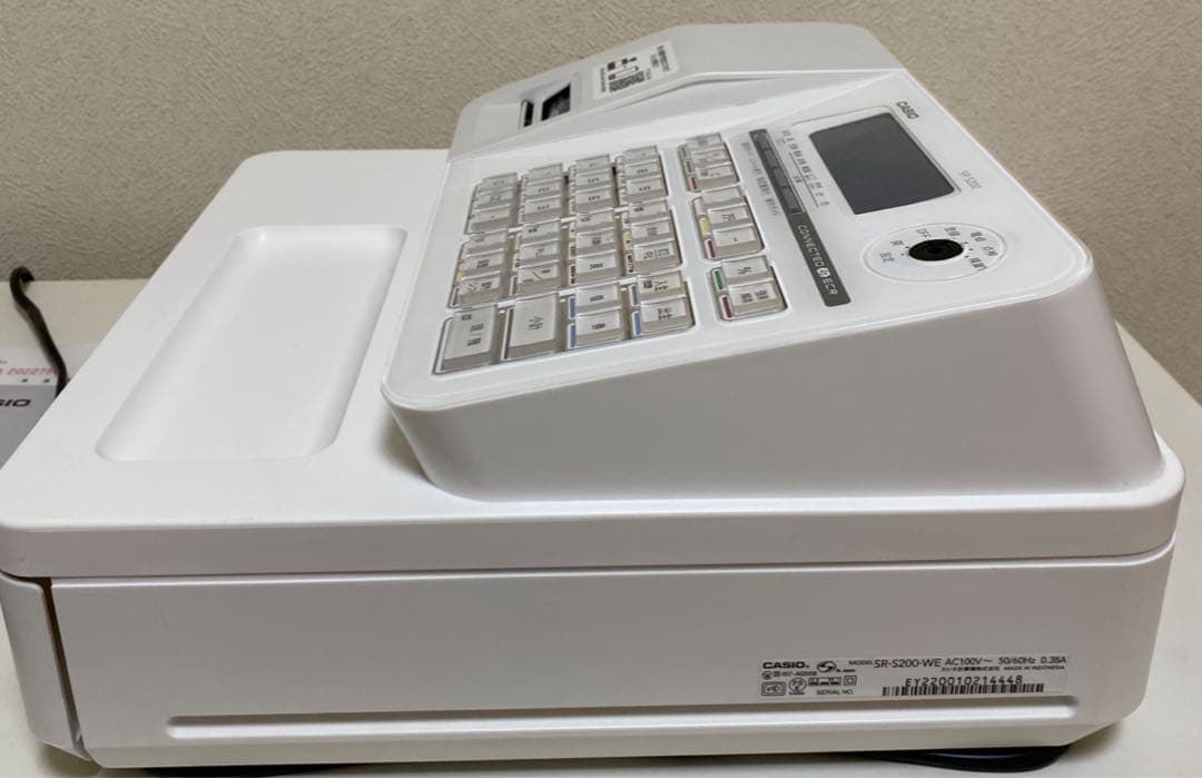 カシオ SR-S200-WE電子レジスター、ホワイトカシオ、Bluetooth