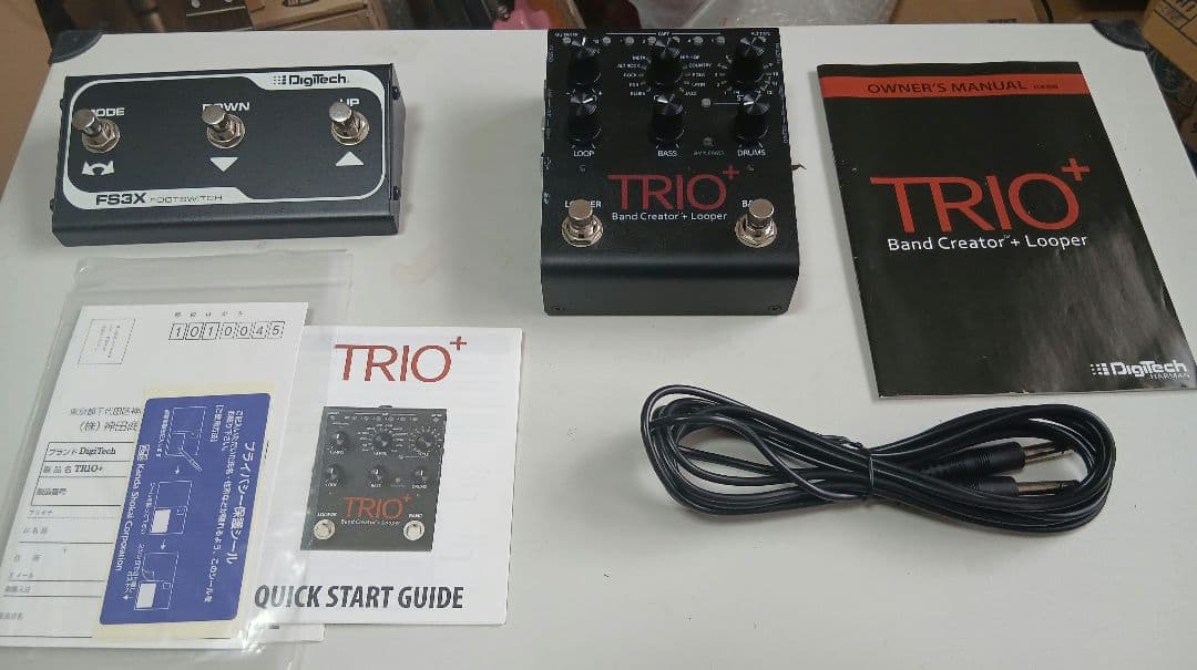 再値下げ！美品　Digitech TRIO+ ルーパー、純正フットスイッチ付き