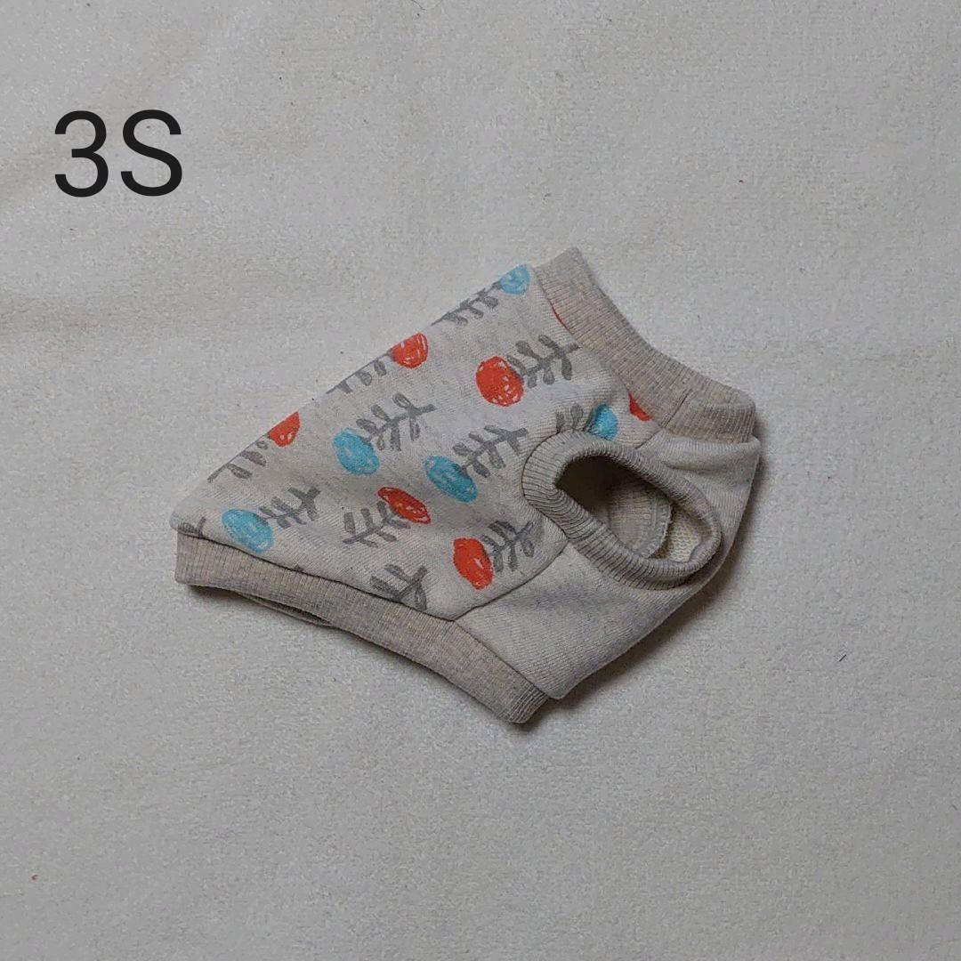犬服 3S わんこの普段着　オレンジとペールブルーの花