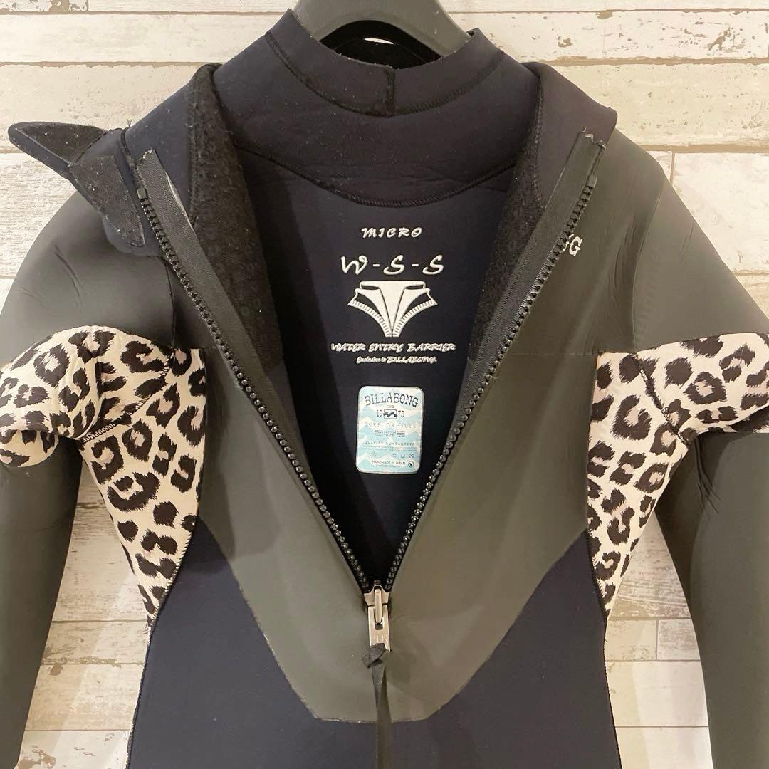 【BILLABONG レディース 150cm】セミドライ 5/3ミリ 裏起毛